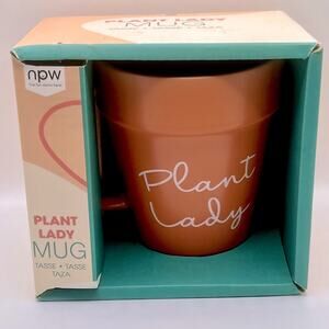 New Plant Lady terra cotta planter mug